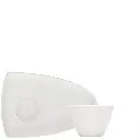 Setplatte mit Bowl, 10,6 cm asymmetrisch Coup